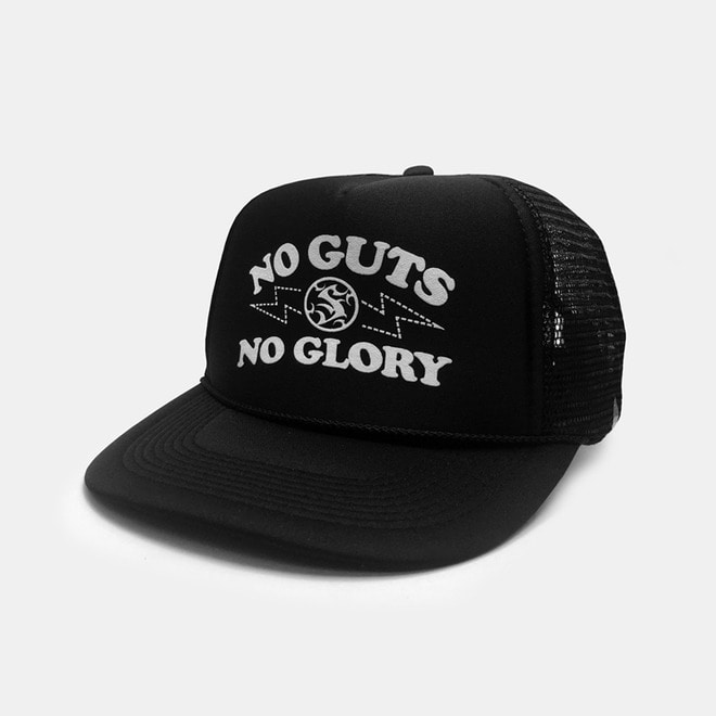 No Guts No Glory Mesh Trucker Cap by OTTO Cap black/black
