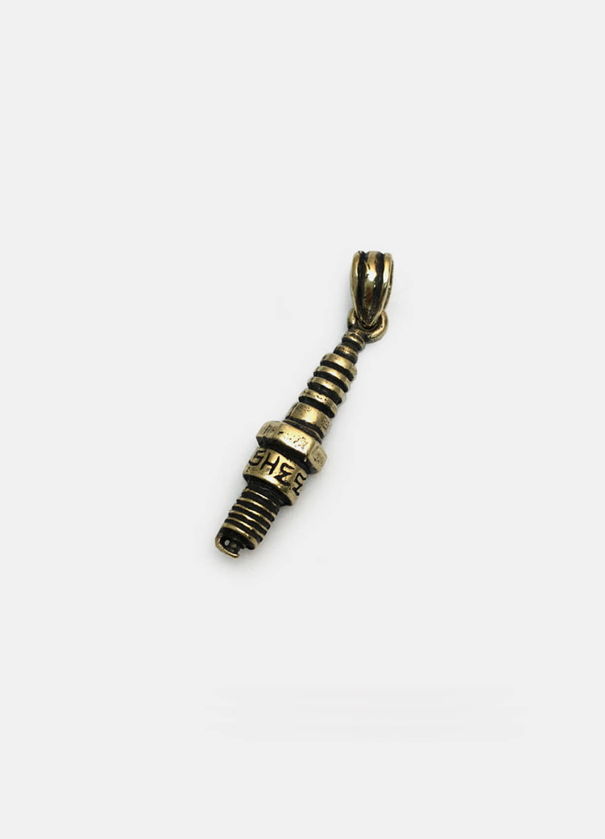 Small Plug Brass Pendant