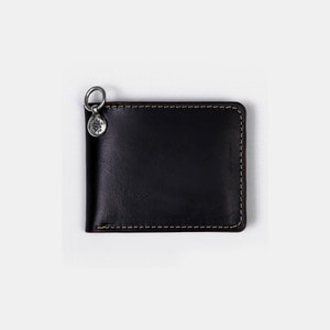 575 Leather Wallet #042 Billfold Horse Strips Special black