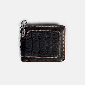 575 Leather Wallet #026 BF horse hide_caiman